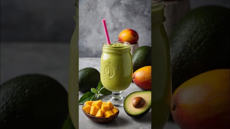 Mango Avocado Smoothie for Weight Loss and Healthy Fats 🥭🥑
