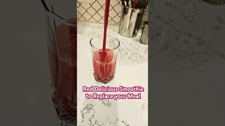 Red Delicious Smoothie to Replace your  Meal  #Smoothie #shortvideo #smoothie #tastefresh #redjuice