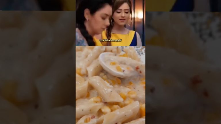 Anupama Special White Sauce Pasta Recipe || #shorts #anupama #pasta #easyrecipe