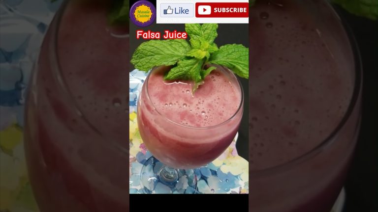 Refreshing and Healthy Falsa Juice Recipe #shorts #youtubeshorts #food #trending #falsajuice