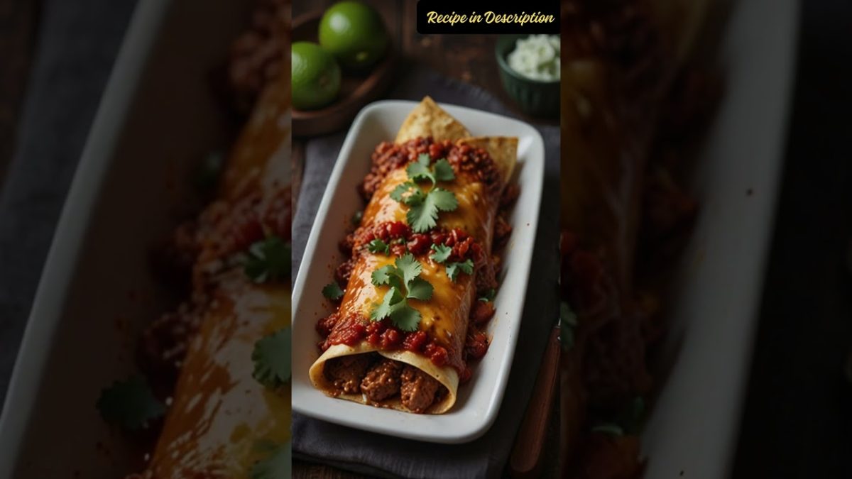 🌶️🎨🍅🛒 How to Cook Mexican Beef Enchiladas 🌶️ Mexican Beef Enchiladas Recipe