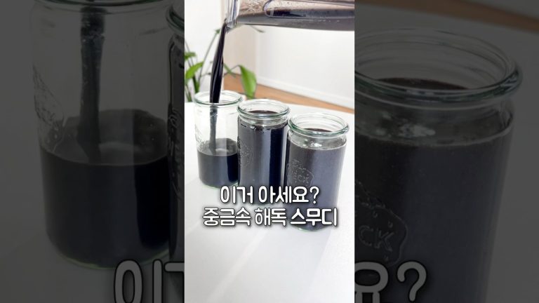 중금속 해독 스무디, 디톡스 스무디