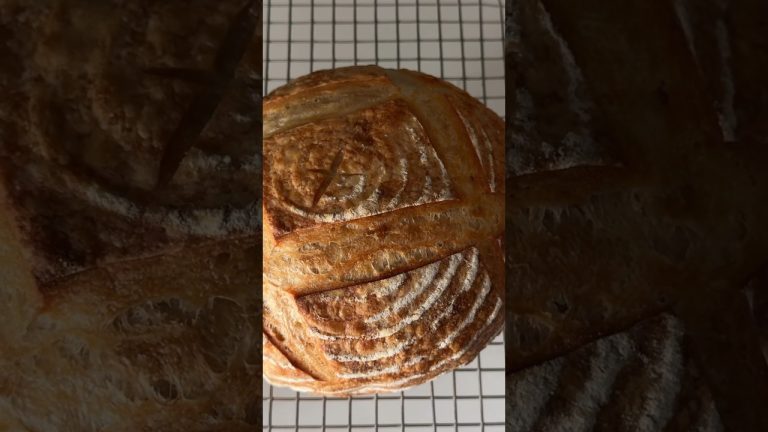 Shaping round (boule) Sourdough bread #shorts