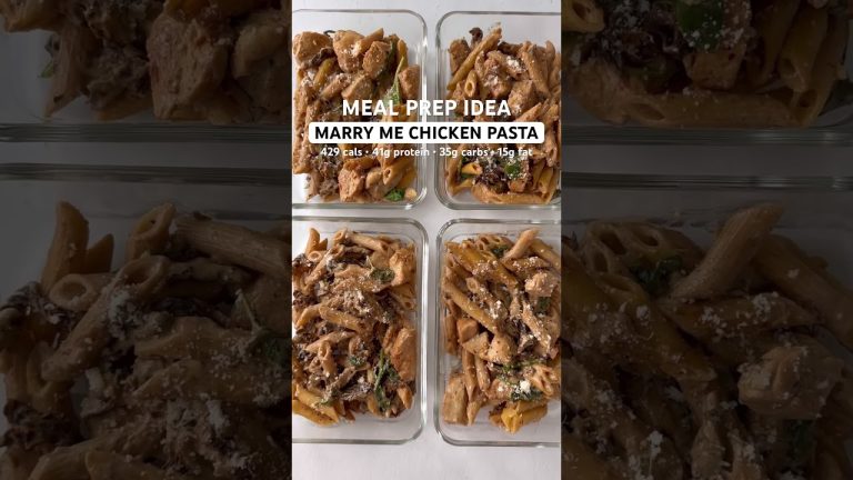 Meal Prep Protein Pasta! #recipe #healthyfood #easyrecipe #mealprep #trending #recipes