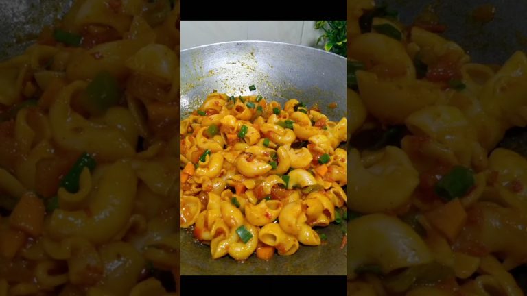Easy & Tasty red masala pasta/Red masala macaroni recipe#pasta recipe#macaroni recipe#Shorts