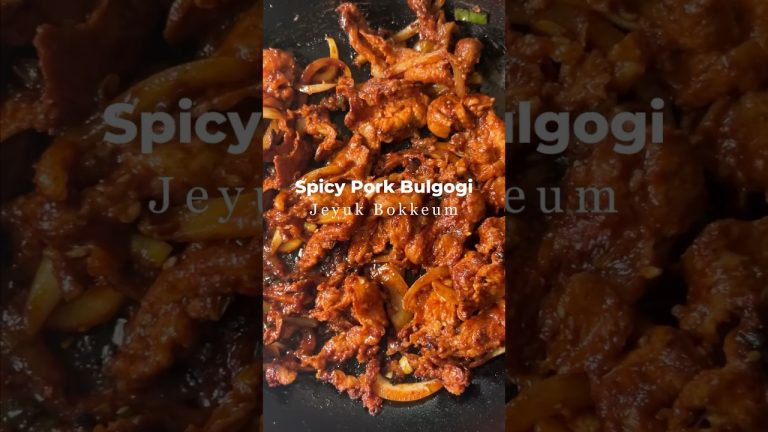 Korean Spicy Pork Bulgogi | 20-Min Recipe. #easyrecipe #food #dinner #spicy