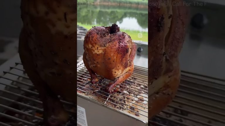 Smoked Beer “Can” Chicken 🍻🔥 #shorts