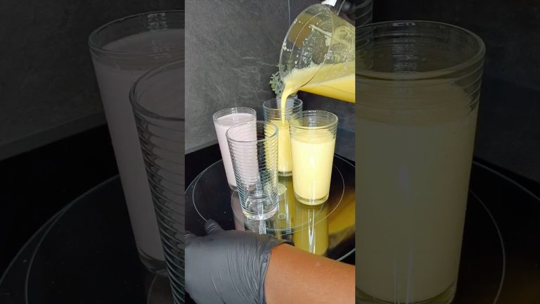 Smoothie mangue 🥭 et frais #asmr #food #cuisine #cookingrecipe 🍓