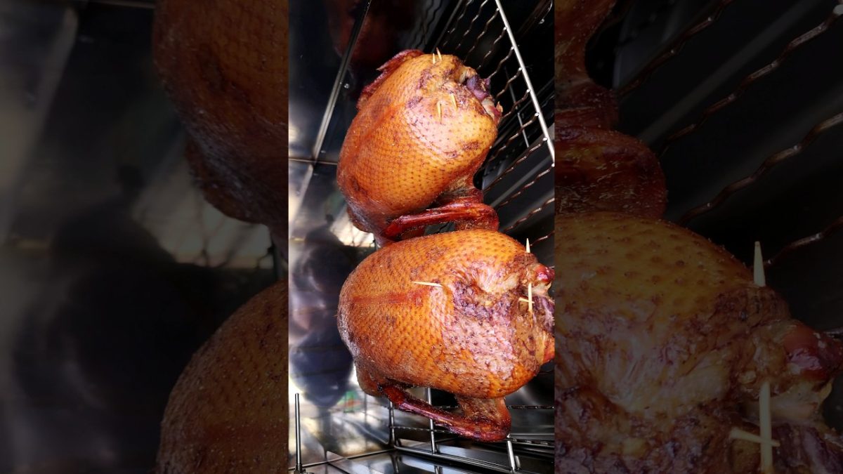 Kaczka 🦆🦆 wędzona, pieczona z grzankami. #food #bbq #kaczka #gotowaniejestproste