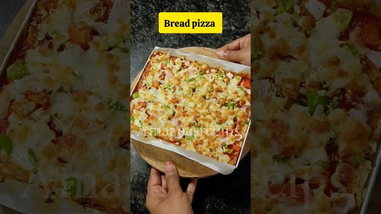 10 Minute Bread Pizza Recipe Save it to try later
