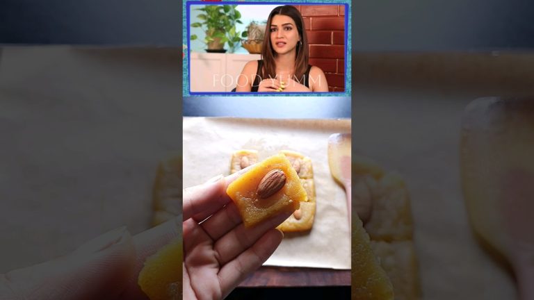 kriti sanon favorite Besan barfi recipe  #shorts #kritisanon