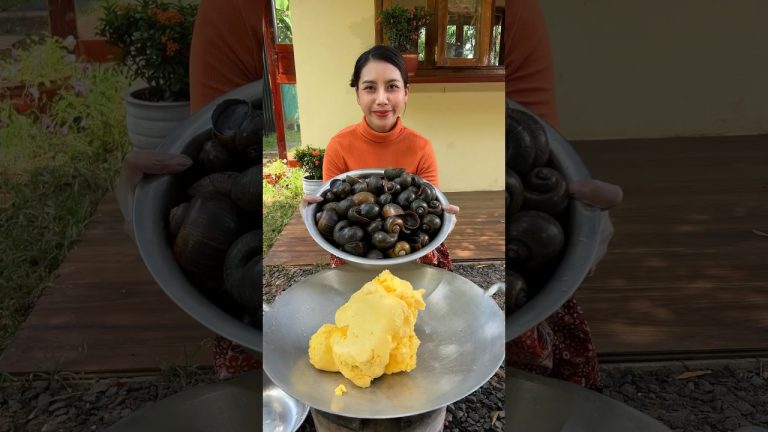 Snail stir-fry with butter cook recipe #shortvideo #shorts #cooking #recipe #food