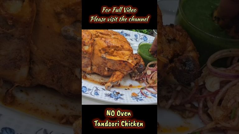 No Oven Tandoori Chicken  #shortvideos #shorts #youtubeshorts #Roastedchicken