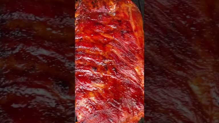 Candy Red Spare Ribs #short #shorts #bbq #ribs #green #food #foodie #recipe #cravingswithcarlos