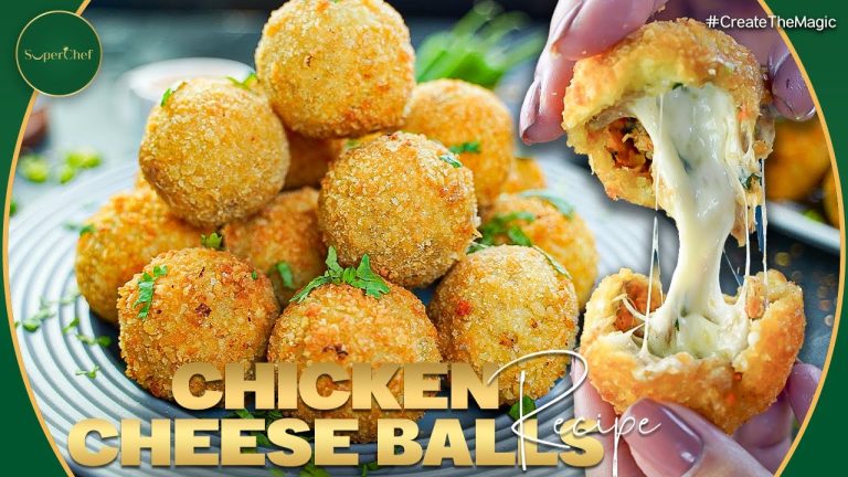 Crispy Chicken Veggie Cheese Balls Recipe by SuperChef – Perfect Appetizer!