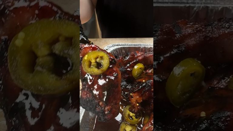 Majestic Party Ribs with pickled jalapeños #food #ribs #shorts