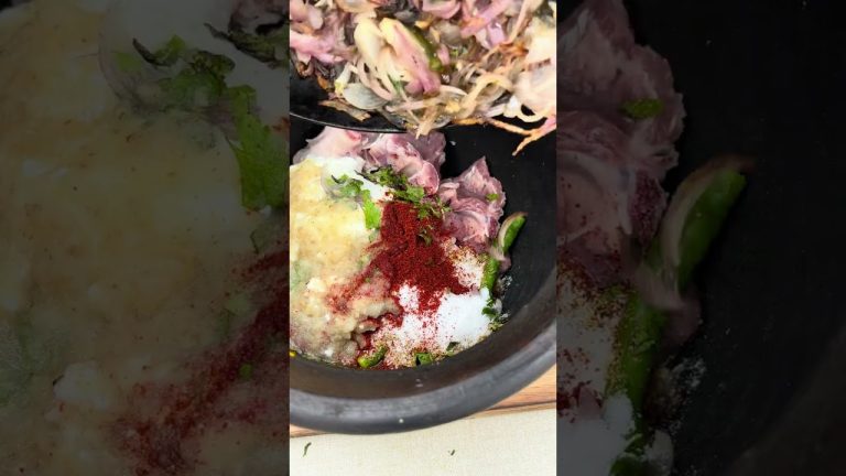 Champaran Style Handi Meat || Outdoor Cooking #asmr #cooking #food #recipe #outdoors #village