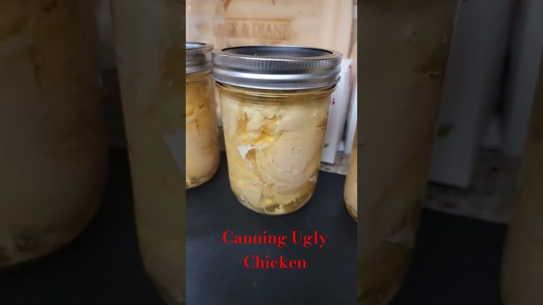 Canning Ugly Chicken, Because We Can! #food #recipe #chicken #recipes #canning #prepper