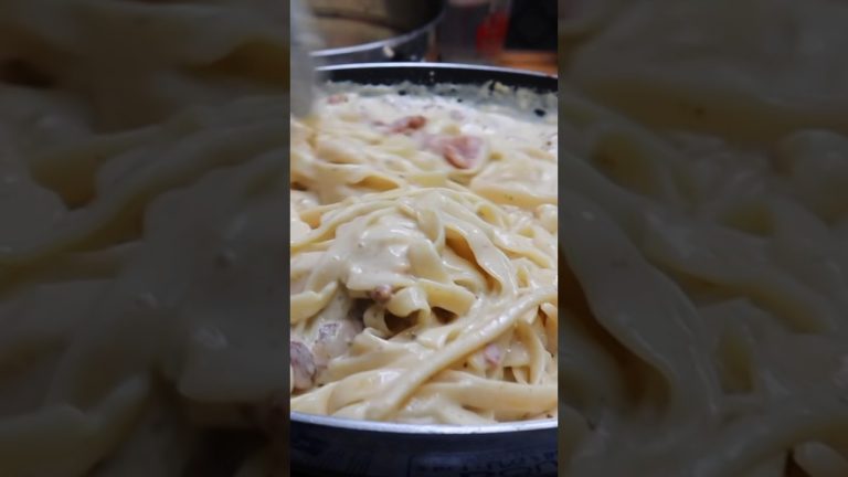 PESTO CARBONARA (Filipino Style) #carbonara #pesto #pestocarbonara #pasta #food #cooking  #fyp