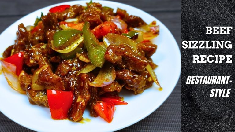 চিলি বিফ চাইনিজ রেসিপি /Easy Beef Sizzling Recipe With Tips and Tricks