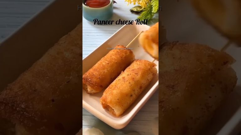 Paneer Crispy Rolls| Cheese bread rolls at home| 😋🤤 #food #foodshorts #recipe #crispy #crispychicken