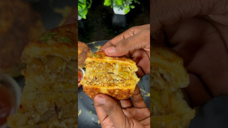 💢💥 Easy Bread egg snack 🤩❤️‍🔥#shortsvideo #shorts #trending #egg