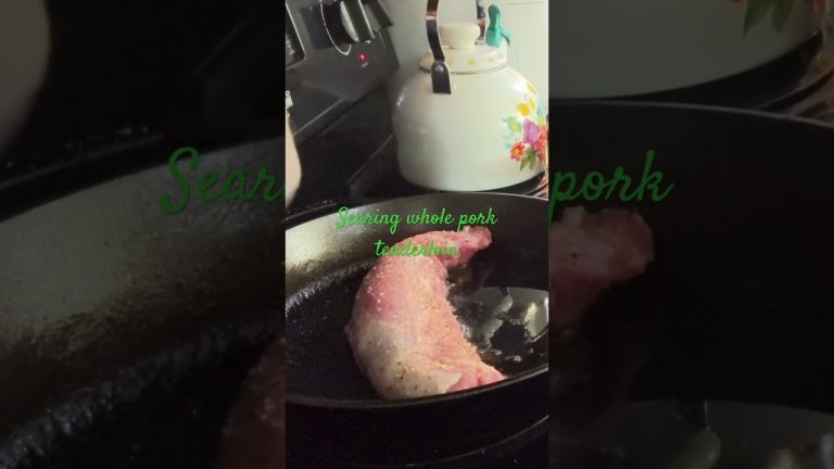 Searing a Whole Pork Tenderloin #cooking #lowcarbrecipes #food #porkrecipe #tastyporkrecipe