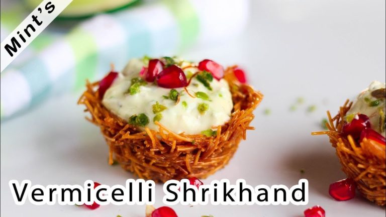 Sevai Shrikhand Recipe | Indian Dessert Recipes | Vermicelli Shrikhand