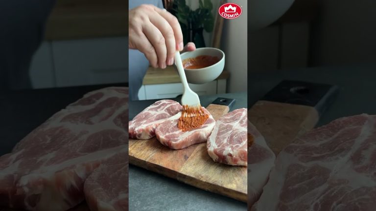 Ceafâ de porc cu bere la tigaia grill #shorts #retete