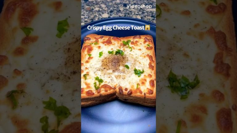 Easy Egg Cheese Toast 🙀🤯#shorts #eggtoast