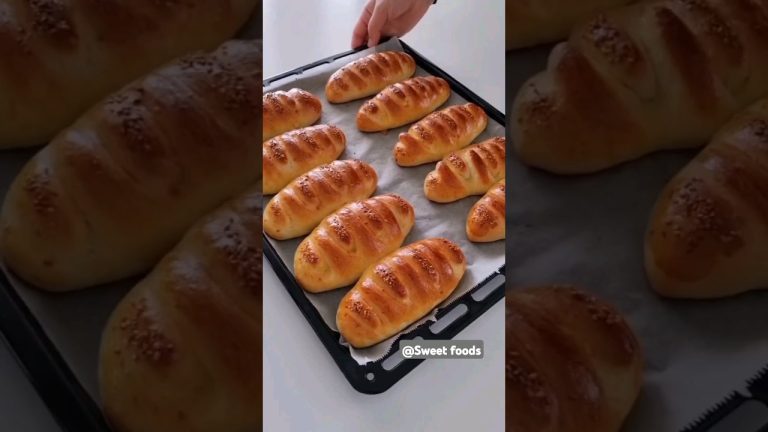 very soft and tasty buns#sweetfoods #bunstyle #buns #bun #baking #cook#bunlover #recipe #food#shorts