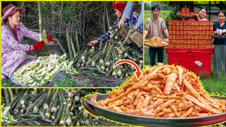 Easy Making Spicy Crunchy Pickled Wild Bamboo Shoots for Eating with BBQ Fish – Kitchen Foods