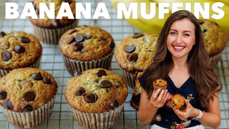Easy Chocolate Chip Banana Muffins Recipe | Kid-Approved Snack!