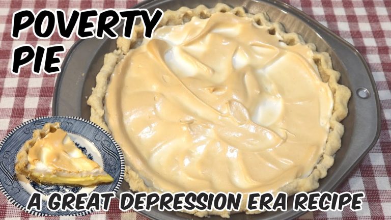 Poverty Pie 🥧 Great Depression Era Recipe – Cheap Dessert
