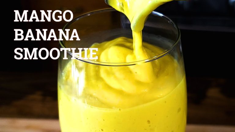 EASY AND TASTY MANGO BANANA SMOOTHIE  RECIPE | CREAMY MANGO LASSI