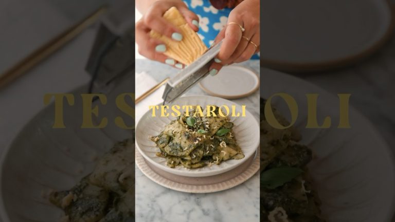 TESTAROLI un’alternativa alla pasta o ahli gnocchi fatti in casa facilissima