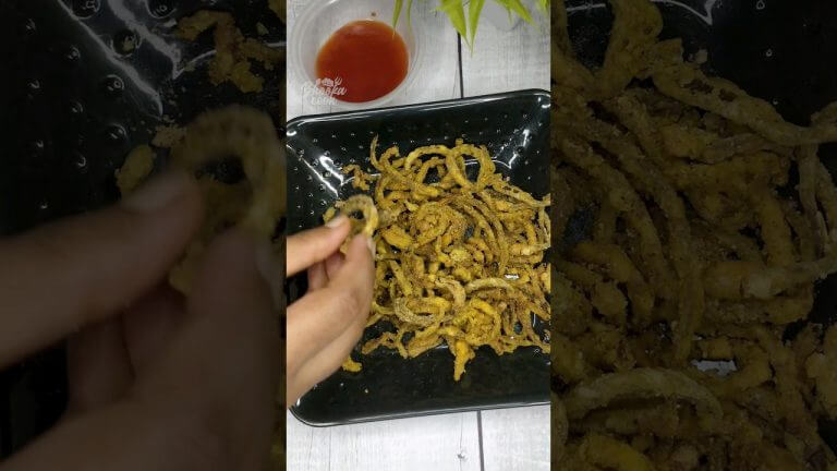 Crispy banana flower snacks recipe | Mocha | fritters | केले के फूल | #shorts #asmr