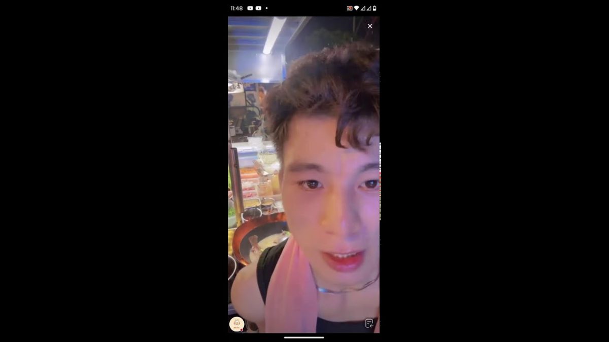 seturitu cooking food watching live streams