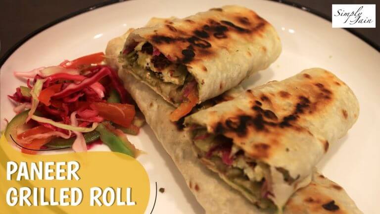 Paneer Grilled Roll Recipe | Simply Jain