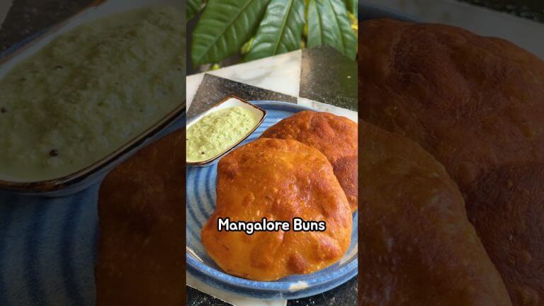 Mangalore Buns (Sweet Banana Poori) #shorts