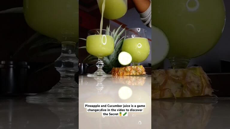 Pineapple & Cucumber Juice: Health Benefits You Need to Know#wellness#healthyrecipes#shorts