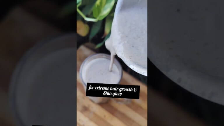 Biotin smoothie for fast hair growth & skin glow #biotin #ytshorts #shorts#asmr