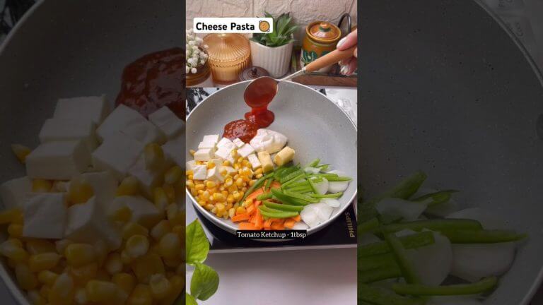 Masala Pasta घर पे बनाए 🍜  || #shorts #pastarecipe #pasta