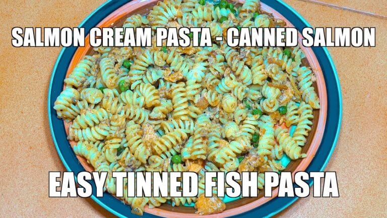 Salmon Cream Pasta – Canned Salmon Recipes – Super Easy Pasta Recipes –