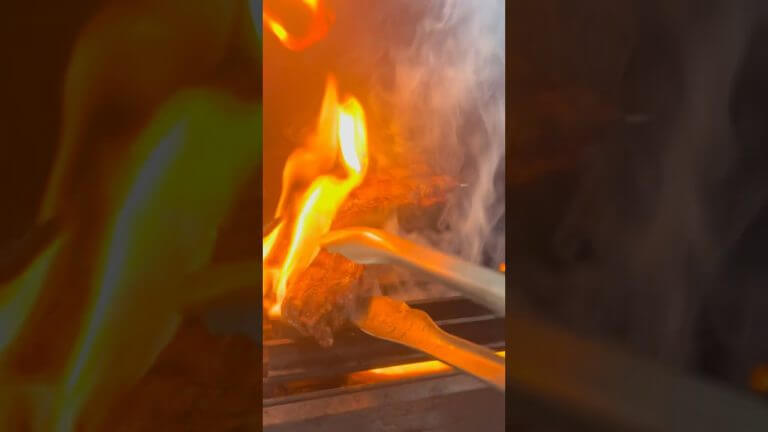 Sizzle, turn, sizzle, flip, sizzle, turn, sizzle, sides. #carnivore #grill #beef #striploin #salt