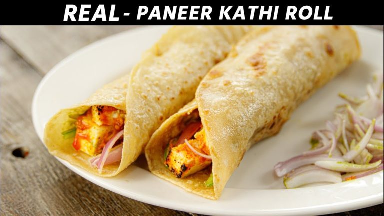 Paneer Kathi Roll – REAL Kati Rolls Kolkata Style Wrap Recipe – CookingShooking