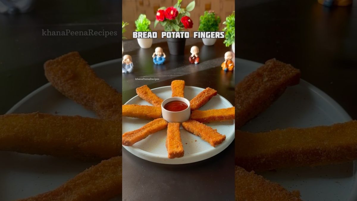 Trending recipe of Bread Potato Fingers #shorts #recipe #snacks #bread #potato