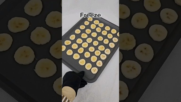 NO Bake NO Cook No Mold NO Machine Frozen DESSERT 🍦CONE Ice Cream ASMR  #banana #shorts  #icecream