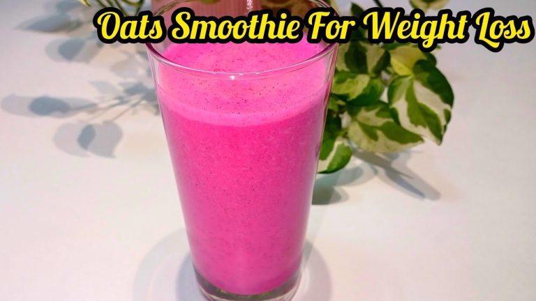 Oats Smoothie For Weight Loss | How To Make Dragon Fruit Shake | Healthy Breakfast Ideas | Easy Oats