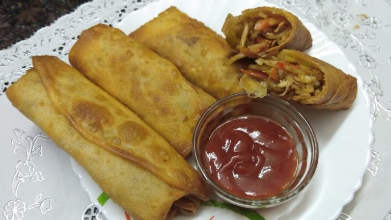 Chicken Noodles Spring Roll Recipe | Ramzan Special Recipe | Ghare's kitchen